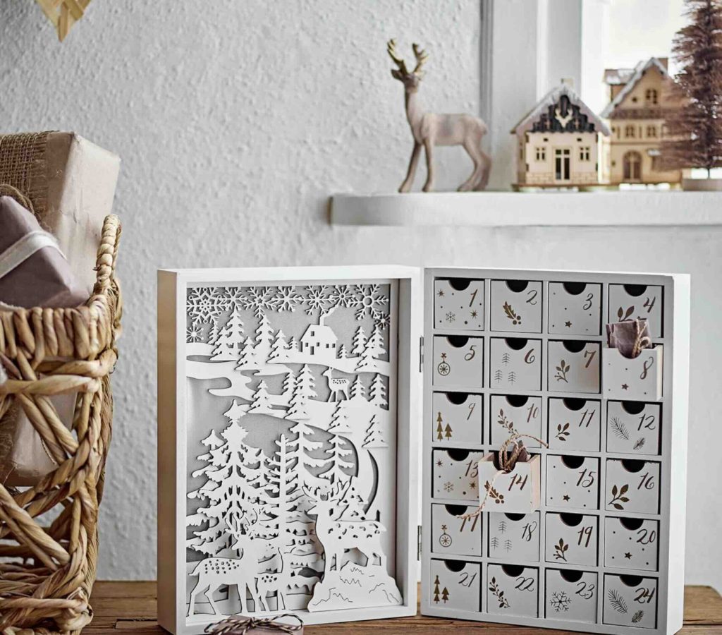 Calendrier de l'avent Manteau Blanc